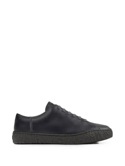Camper Peu Terreno Nubuck Leather Sneakers In Black