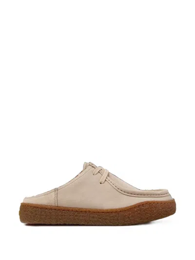 Camper Peu Terreno Suede Mules In Neutral