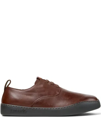 Camper Peu Touring Lace-up Leather Sneakers In Brown