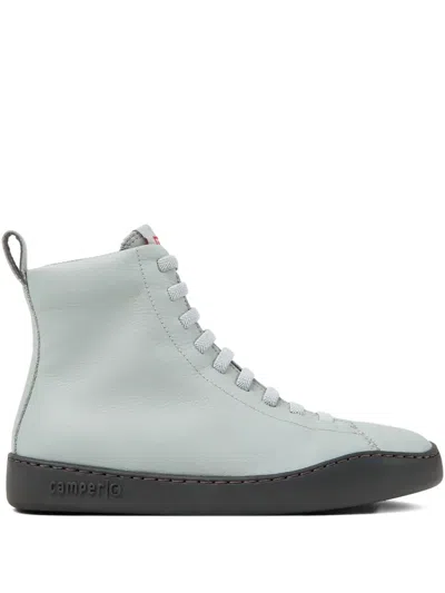 Camper Peu Touring Lace-up Leather Sneakers In Gray