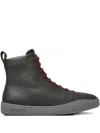 Camper Peu Touring Lace-up Leather Sneakers In Gray