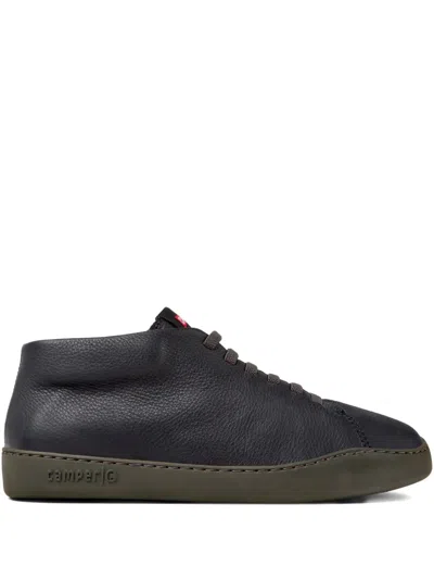Camper Peu Touring Leather Lace-up Sneakers In Black