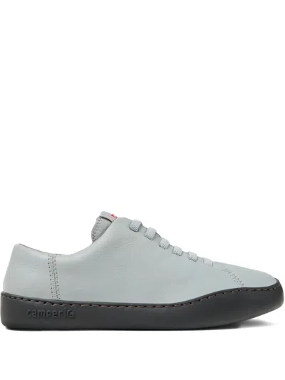 Camper Peu Touring Leather Lace-up Sneakers In Gray