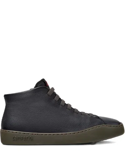 Camper Peu Touring Leather Sneakers In Black