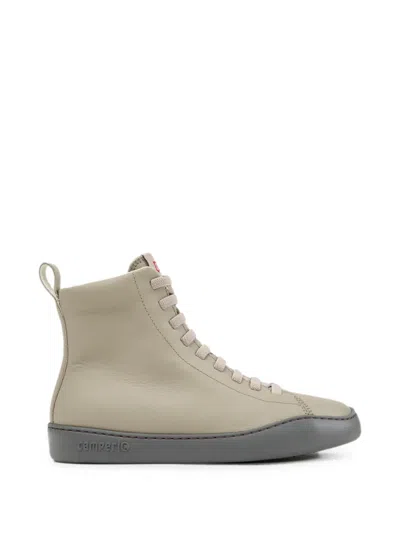 Camper Peu Touring Leather Sneakers In Neutral
