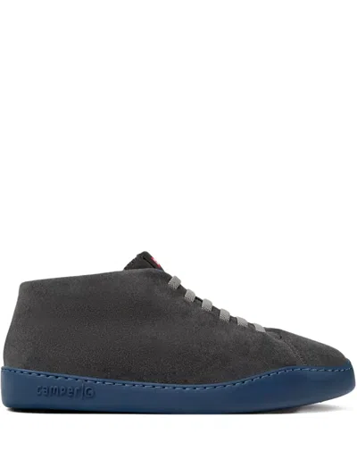Camper Peu Touring Suede Lace-up Sneakers In Gray