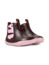 Camper Peu Zebra-print Ankle Boots In Brown