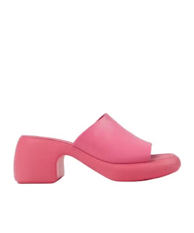 Camper Pink Leather Sandals For Women.