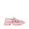 Camper Walden Stud Double Penny Loafer In Pink