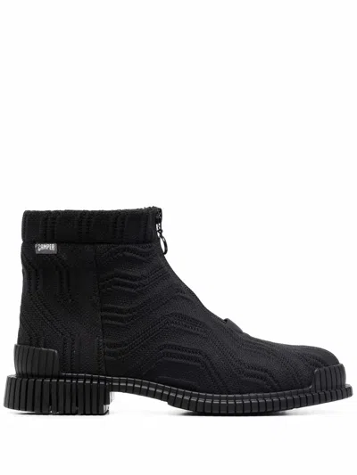 Camper Pix Ankle Boots In Schwarz