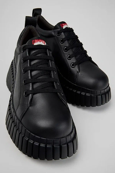 CAMPER PIX BCN LEATHER LACE UP SHOE IN BLACK, WOMEN'S AT URBAN OUTFITTERS