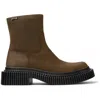 Camper Zip-fastening Boots In Brown