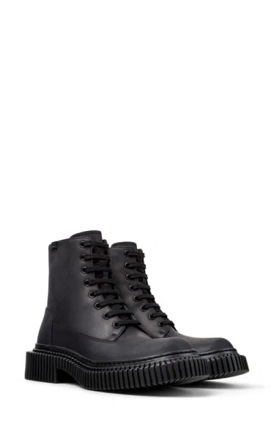 Camper Pix Berlin Combat Boot In Black