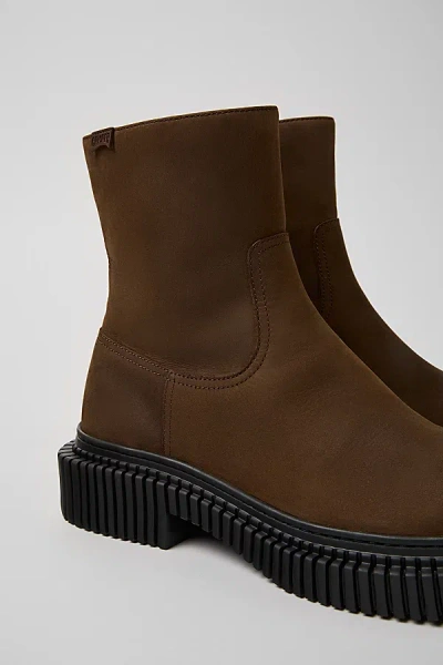 CAMPER PIX BERLIN LEATHER ANKLE BOOT IN BROWN, MEN'S AT URBAN OUTFITTERS