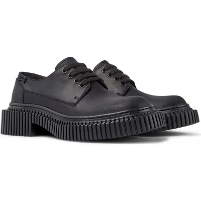 Camper Pix Berlin Leather Derby In Black