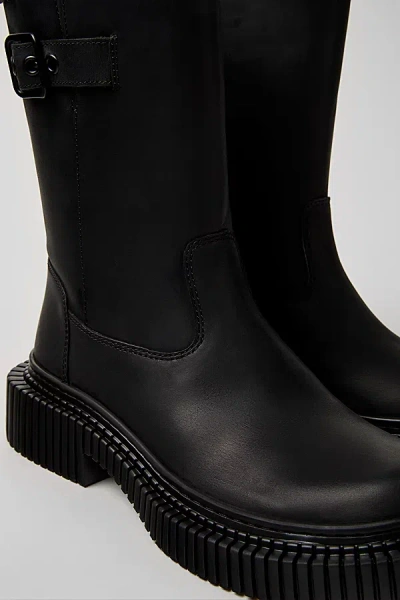 Camper Pix Berlin Leather Moto Boot In Black, Women's At Urban Outfitters