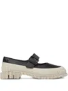 Camper Pix Buckled Leather Ballet Flats In Black