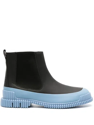Camper Pix Contrasting-sole Leather Chelsea Boots In Black