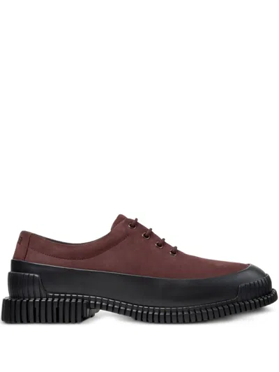 Camper Pix Lace-up Shoes In Burgundy