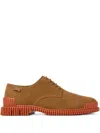 Camper Pix Lace-up Suede Oxford Shoes In Brown