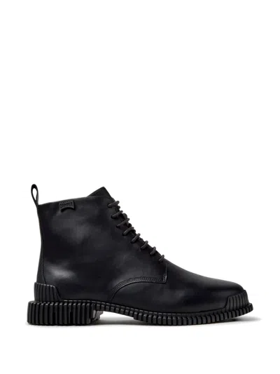 Camper Pix Lace-up Ankle Boots In Black