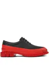 Camper Pix Contrasting-sole Lace-up Shoes In Bunt
