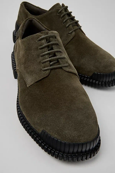 Camper Pix Leather Oxford Shoe In Dark Green, Men's At Urban Outfitters