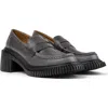 Camper Pix London Penny Leather Loafers In Animal Print