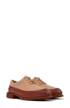 Camper Pix Oxford Shoes In Beige Multi