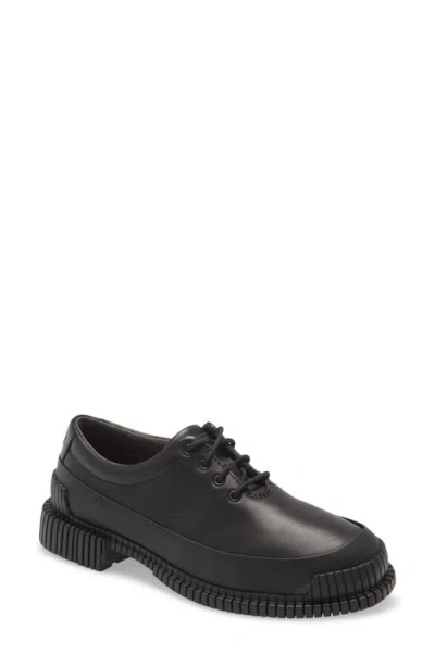 Camper Pix Oxford In Black/black Leather