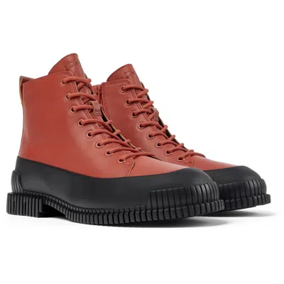 Camper Ankle Boots For Men In Red,black