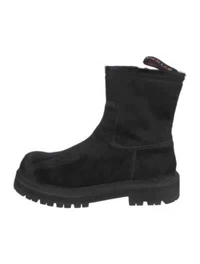 Pre-owned Camper Ponyhair Boots In Black