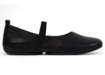 Pre-owned Camper Right Ballerina Flat Leather (women's) Sneakers In Black