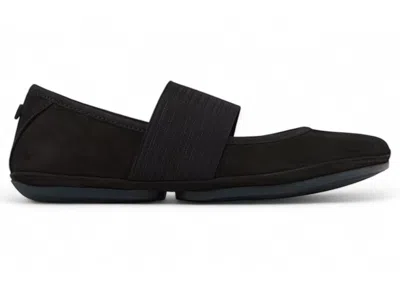 Pre-owned Camper Right Ballerina Flat Nubuck (women's) Sneakers In Black