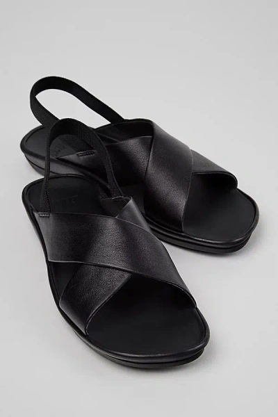 Camper Right Isla Leather X-strap Sandal In Black, Women's At Urban Outfitters