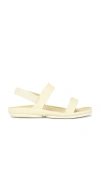 Camper Right Isla Leather Sandals In White