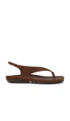 Camper Right Isla Sandal In Burgundy