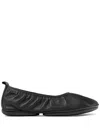 Camper Right Leather Ballerina Shoes In Schwarz