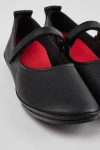 Camper Right Nina Leather Ballerina Shoes In Nero