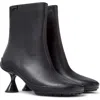 Camper Right Left Leather Bootie In Black