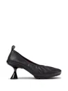 Camper Sculptural Heel Leather Pump Heel In Black