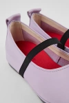 Camper Right Nina Leather Ballerinas In Light Pastel Purple