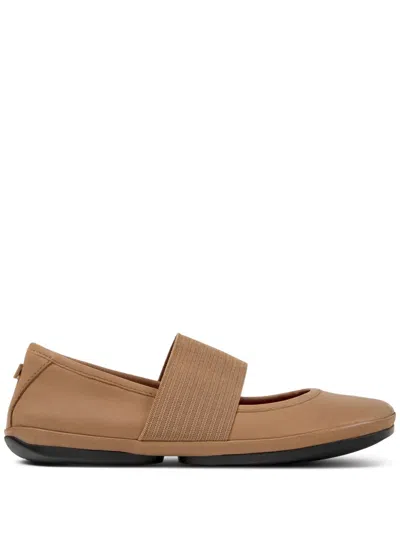 Camper Right Nina Ballerina Shoes In Brown