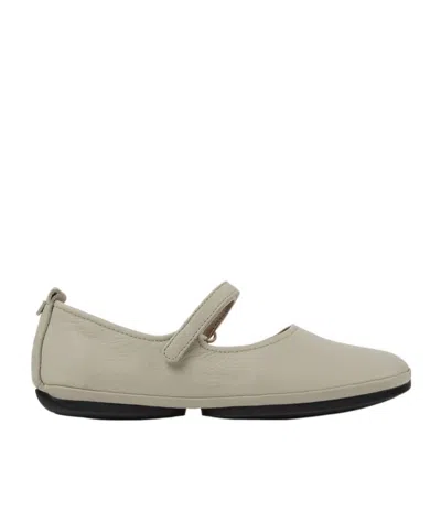 Camper Right Nina Ballerina Shoes In Bianco