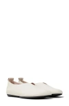 Camper Right Nina Ballet Flats In White Natural
