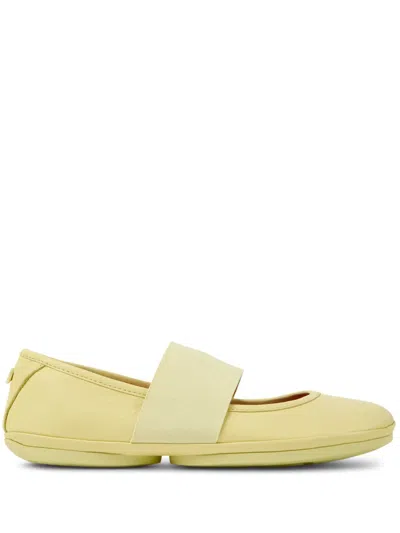 Camper Right Nina Ballet Flats In Yellow