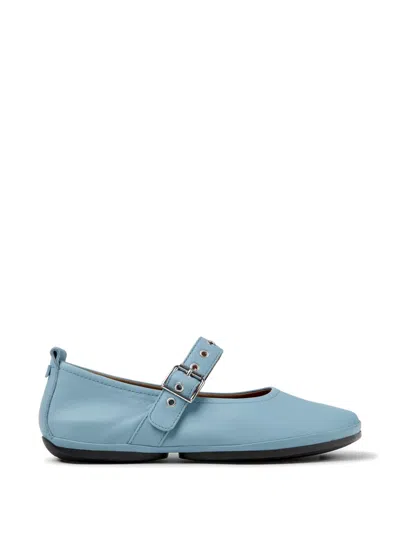 Camper Right Nina Buckle-strap Ballet Flats In Blue