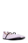 Camper Right Nina Leather Ballerinas In Light/pastel Purple