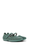 Camper Right Nina Ballerina Shoes In Medium Green