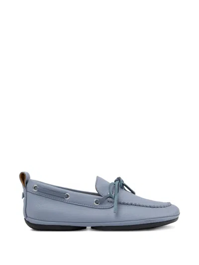 Camper Right Nina Lace-up Ballet Flats In Blue